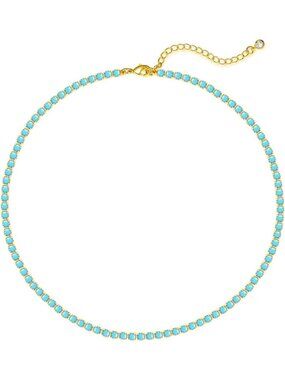Dainty 14K Gold Plated Butterfly Choker Necklace with Rhinestones & Zirconia